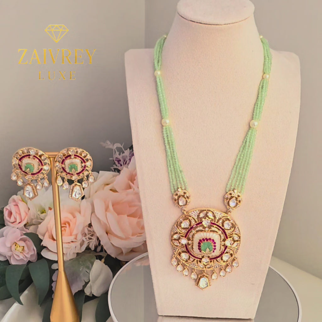 Maharani Mint Elegance Necklace Set