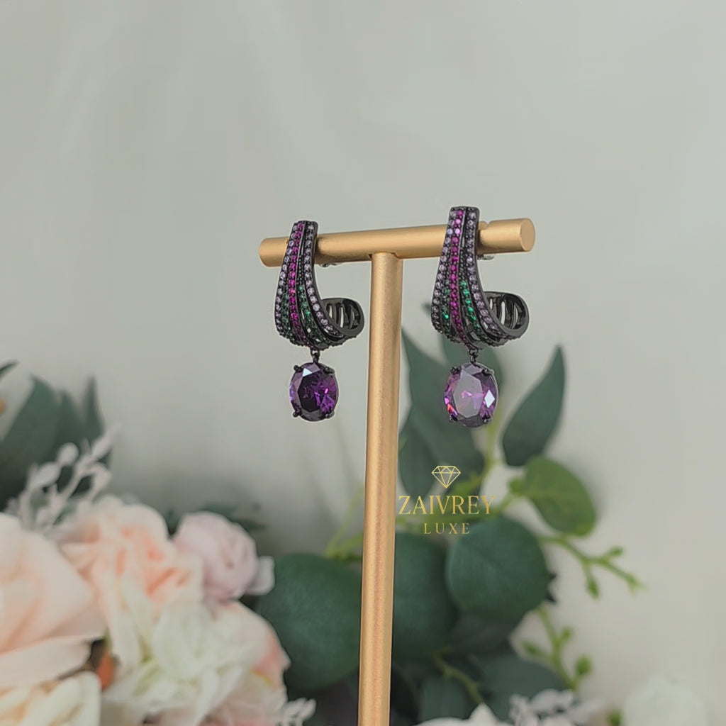 Cascade Cubic Zirconia Drop Earrings | Bridal & Party Jewelry