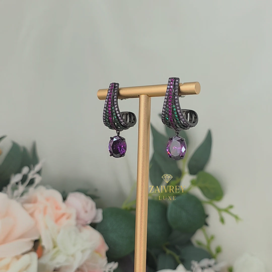 Cascade Cubic Zirconia Drop Earrings | Bridal & Party Jewelry