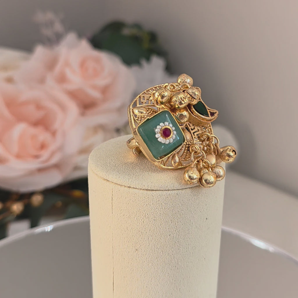 Navya Mosaic Statement Ring