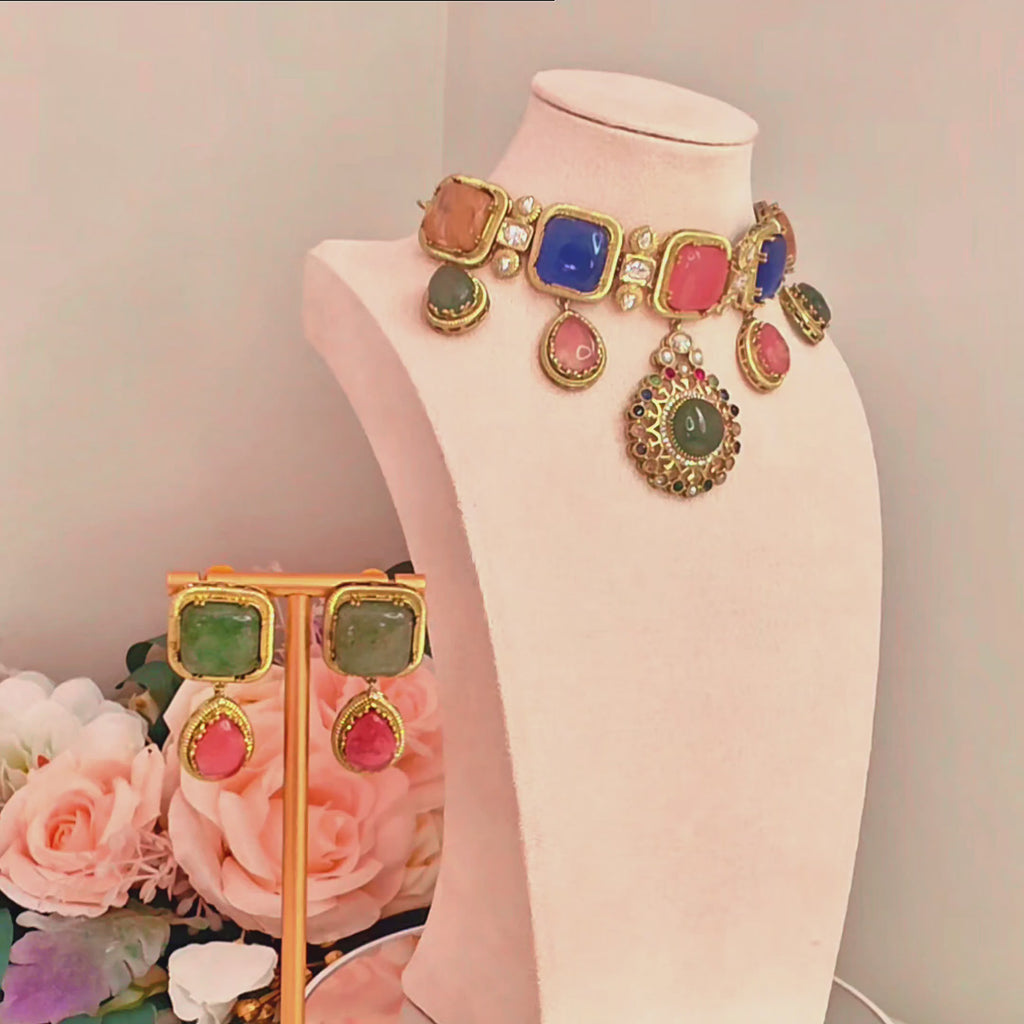 Zariya Regal Mosaic Choker Set
