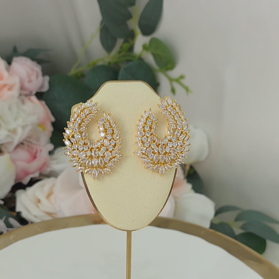 Gorgeous Cubic Zirconia Pavé Statement Earrings