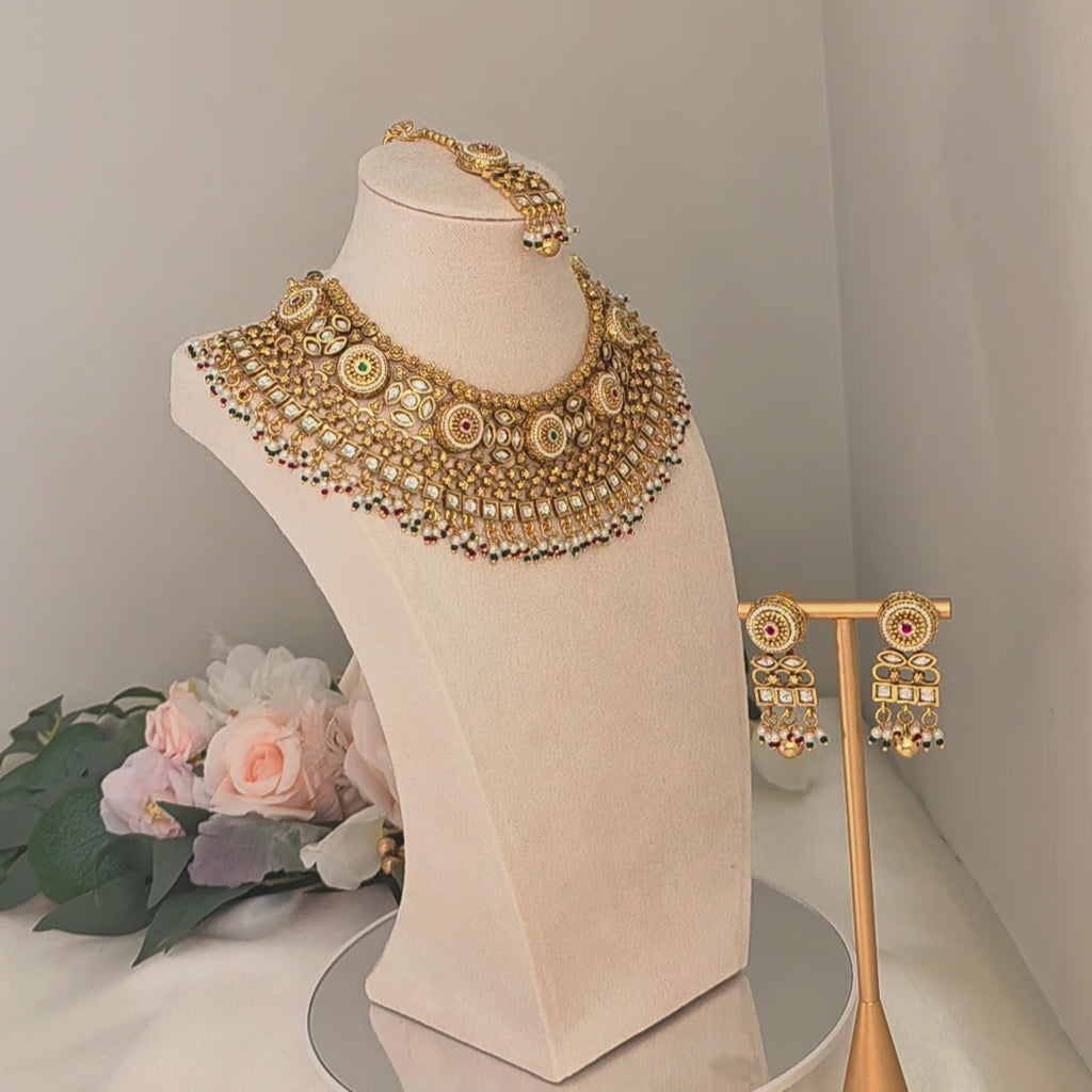 ZAIVREY Luxe Royal Statement Necklace Set