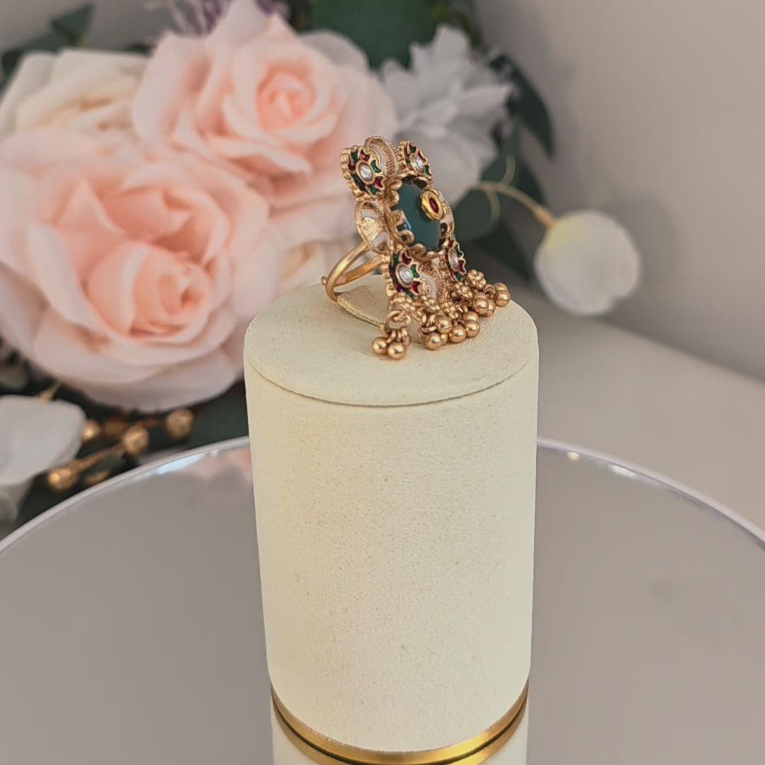 Aarini Festive Bloom Statement Ring