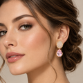Pavé Petal & Teardrop Cubic Zirconia Earrings | Bridal & Party Jewelry