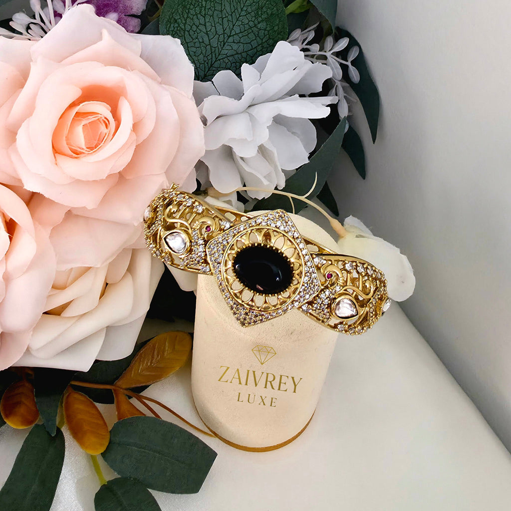 Noireva Heirloom Open Cuff Bangle