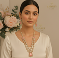 Rani Blush Double-Layer Necklace Set