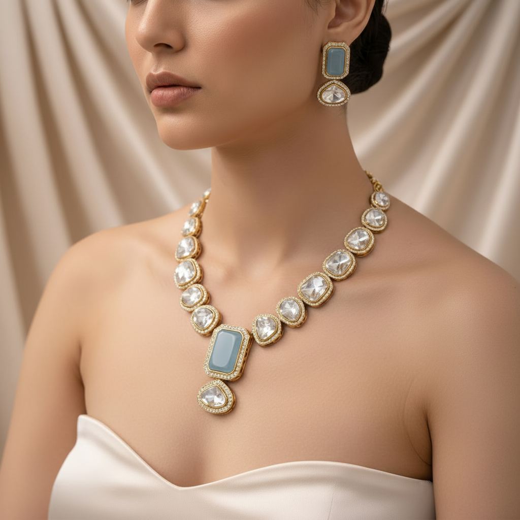 ZAIVREY Luxe Azure Statement Set