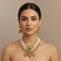 Vedika Pearl Heritage Necklace Set