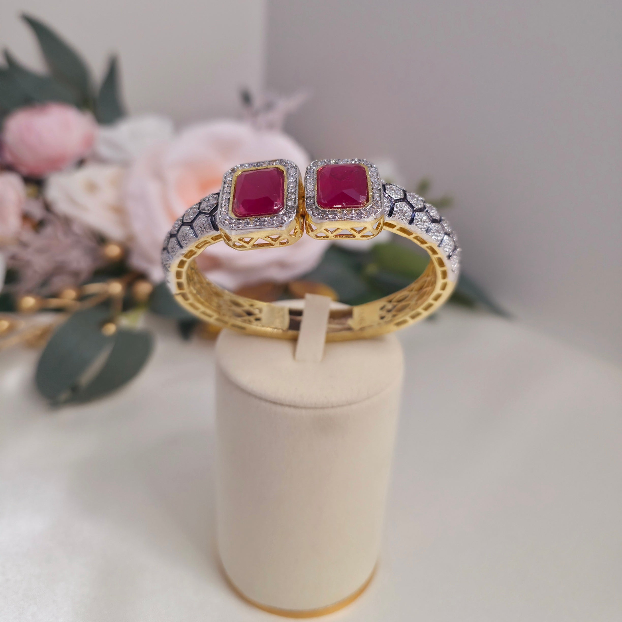 Aurelle Prism Open Cuff Bangles