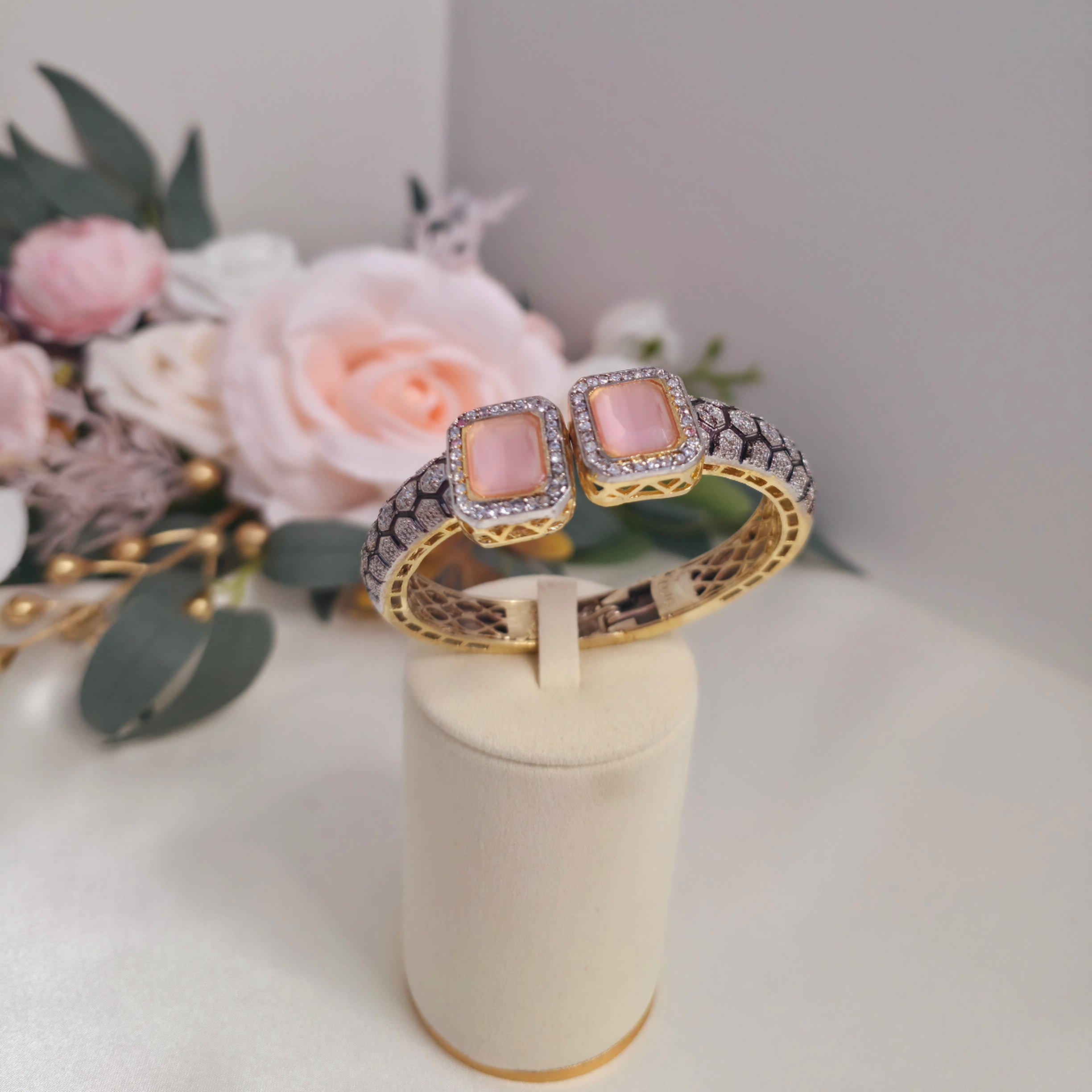 Aurelle Prism Open Cuff Bangles