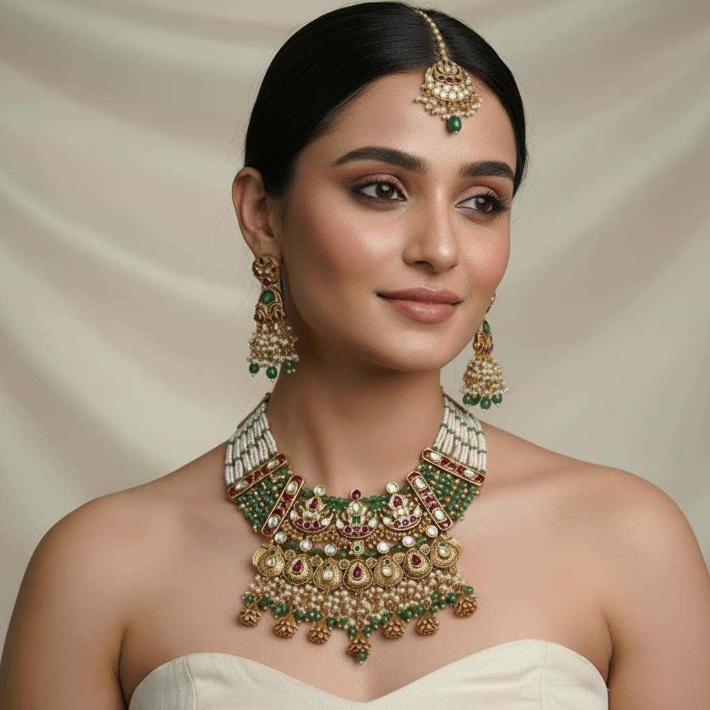 VASUNDHARA IMPÉRIA Pearl Heirloom Set
