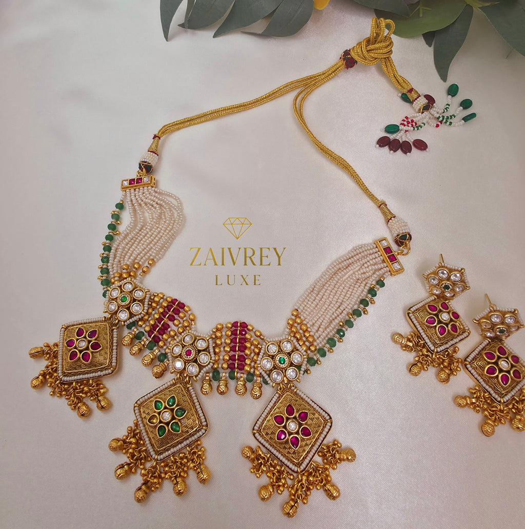 VAISHNAVI IMPÉRIA Heritage Pearl Set