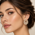 Gorgeous Cubic Zirconia Pavé Statement Earrings
