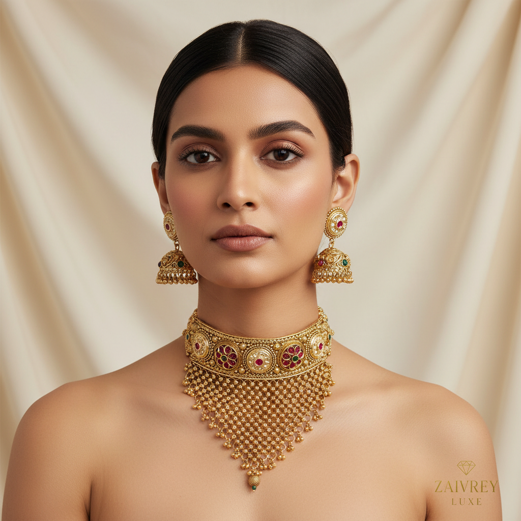 RAJVI IMPÉRIA Heritage Choker Set