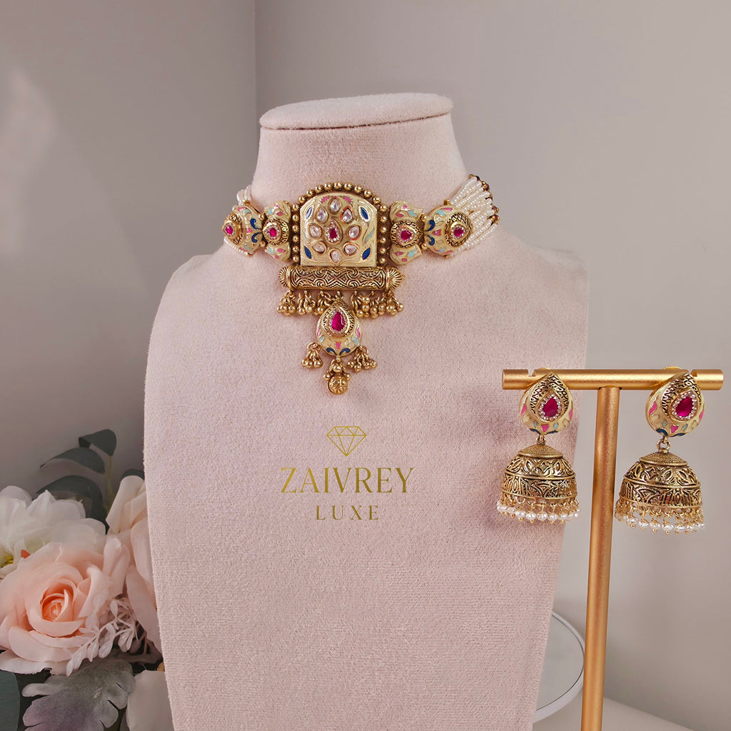 Iraani Pearl Heritage Necklace Set
