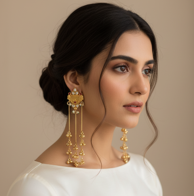 Zarina Kashmiri Cascade Earrings