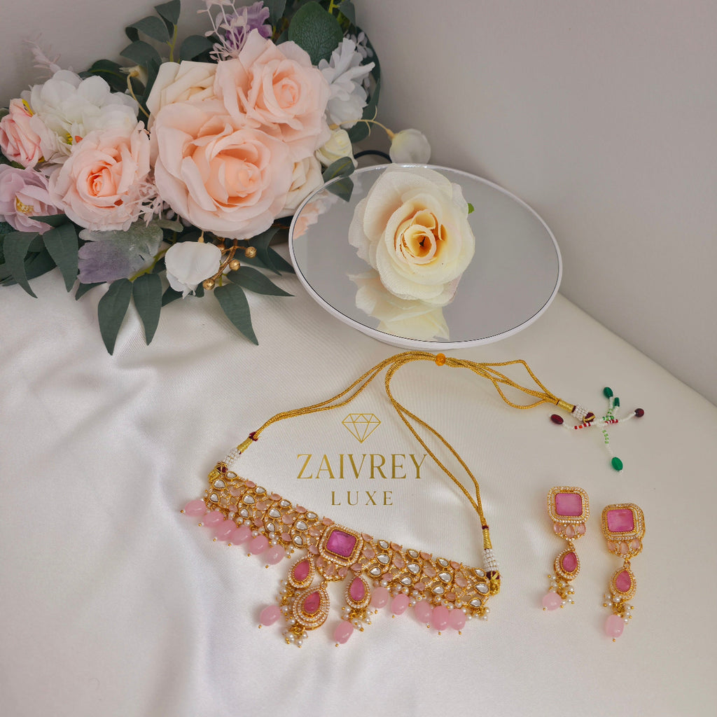 ROSABELLA REGALIA Kundan-Inspired Choker Set