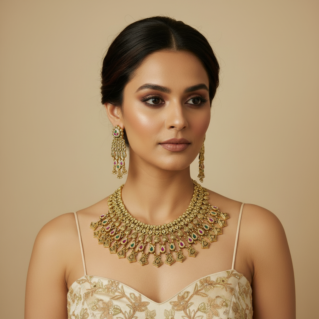 Rajvi Noor Heritage Necklace Set