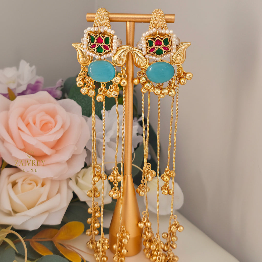 Zehra Kashmiri Pearl Cascade Earrings