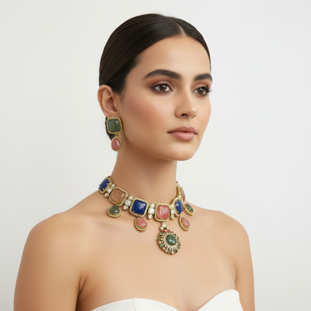 Zariya Regal Mosaic Choker Set