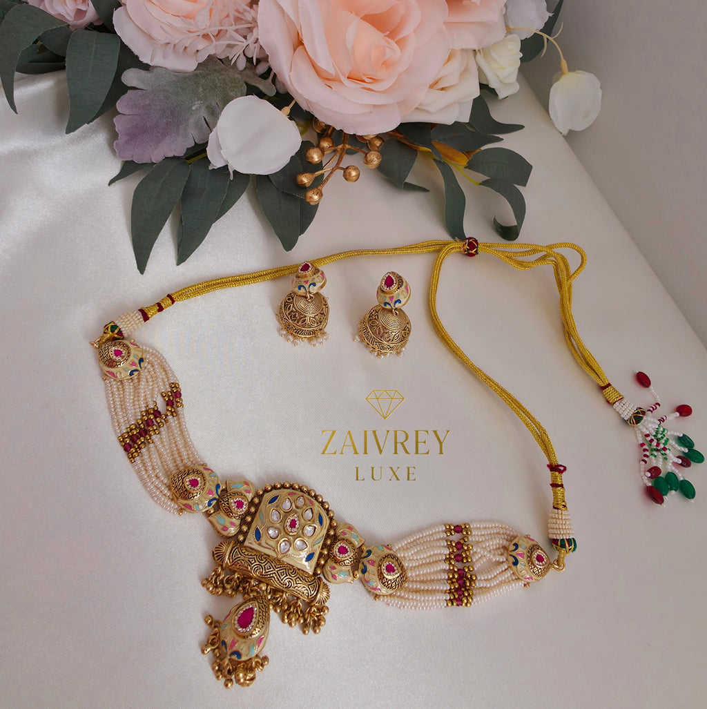 Iraani Pearl Heritage Necklace Set