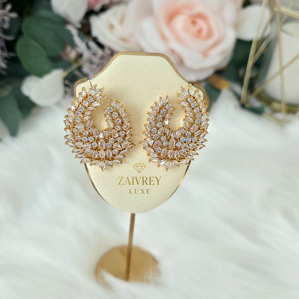 Gorgeous Cubic Zirconia Pavé Statement Earrings