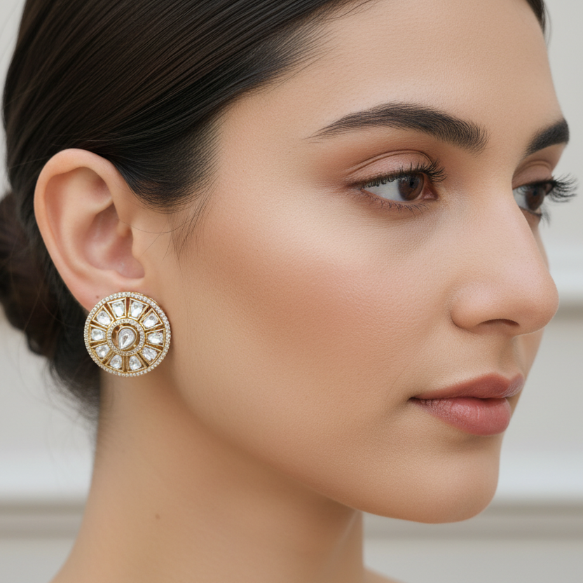 Celestia Halo Stud Earrings