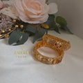 Rajvadi Kundan Heritage Bangles (Set of 2)